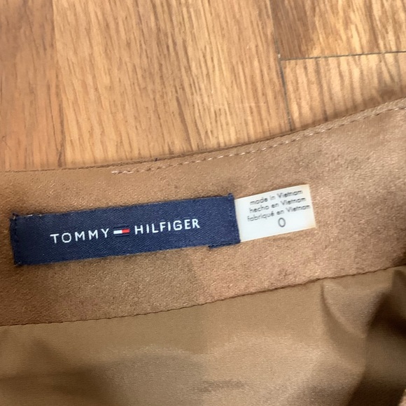 *NWT* Tommy Hilfiger Congac Faux Suede Swing Skirt - Picture 4 of 9